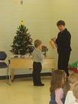 Elijah is waiting on his gift from a boy :)