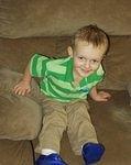Elijah wanted to be dressed like 'Steve' today.