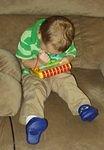 Elijah is writing down the next clue!