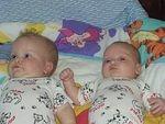Mary looks so sweet. Abigail is thinking..come on, just one time in the cheek!