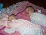 I don't want Abigail to go to bed!!  Abigial always sleeps with a blanket on her face (so cute!).