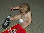 Man... Daddy has big feet!!!