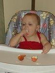 Abigail wasn't aware that you don't have to eat the cupcake in ONE bite!!
