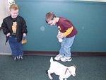 It doesn't take much to entertain these boys!!