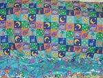 I made this blanket for Elijah. Aren't I such a good little stay-at-home-mommy-wifey!