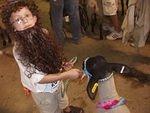 Timothy is dressed as Rupert (longer beard) and his lambs name is Rupert. 