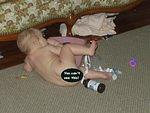 NO I don't think she is marking her territory!!!