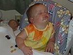 Abigail ate the center of the cookies and couldn't bring herself to eat the rest!!!