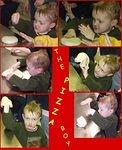 Elijah went on a trip to Mozzi's and they let all of the little kids play with dough :)