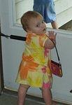 Abigail is ready to head out the door :) 