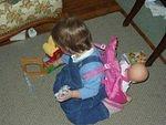 I can take care of my baby and still work on the farm!