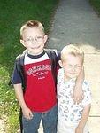 Elijah was very excited to watch Timothy get off of the bus!