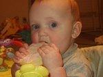 Abigail loves her cookie :O