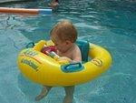 Abigail is trying to figure out how to make the little boat "GO"!