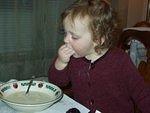 This soup is good even without a spoon!