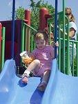 Watch me..I'm going down the slide!!