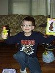 What more could a boy need...chocolate and a toy gun!