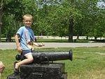 I'm not sure this is how the military used a cannon :P