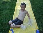 Elijah is just one "trip down the slip-n-slide on your knees gone wrong" away from an emergency visit to an orthopedic surgeon.