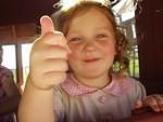 Elijah took a great picture of Abigail and her little runny nose!
