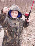 I caught a bunch of fish! With just one worm!! brrrrr.....