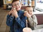 The boys can't wait to see Ice Age 2.