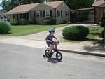 When I see Elijah pedal, the music from the Wizard of Oz tornado scene plays in my head.