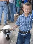Good job with the sheep, Elijah!