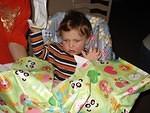 Look at all of the wrapping paper.  Surely there is a gift in there somewhere.