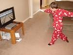 Elijah is an expert at Wii Bowling!