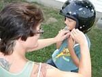 Always get your helmet tight!