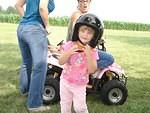 Abby even looks pretty in a helmet!