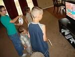 The boys were instant experts!