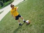 ... and played soccer!