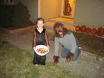 Thanks for passing out candy while we went out Uncle Jake!