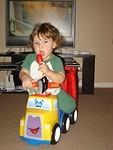 .. and he was going to be a rock star!!!  Rock stars don't get hair cuts, mom!