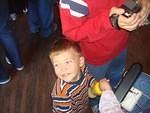 Isaiah was even more excited when we got to the Train Station!