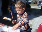 Isaiah has truly mastered the art of multi-tasking! :)